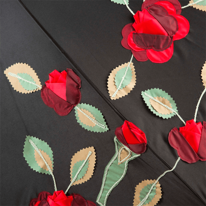 Red Roses Spanish-Feel Double Cloth Umbrella Luxury