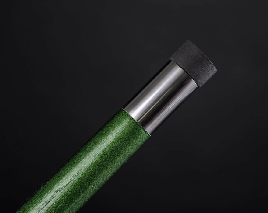 Unisex Green Derby Handle Walking Stick Topaz Unique Design