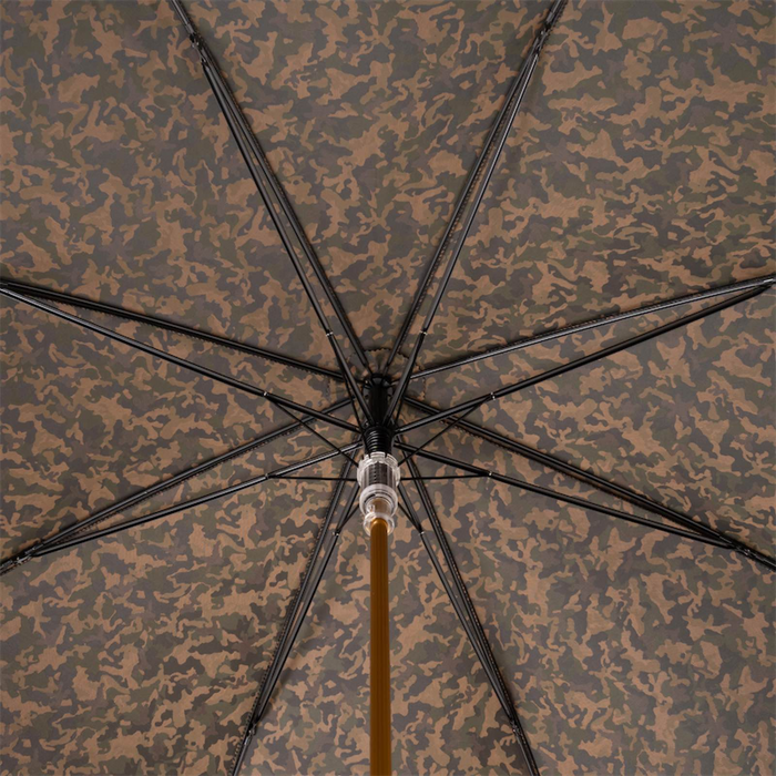 Designer Unique Men's Wolf Handle Khaki Umbrella