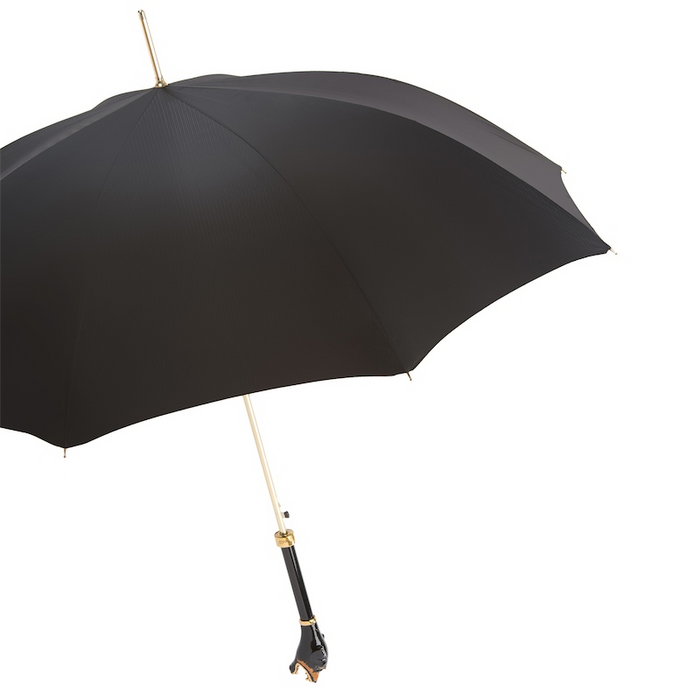 Unique Men's Rottweiler Handle Exclusive Black Umbrella