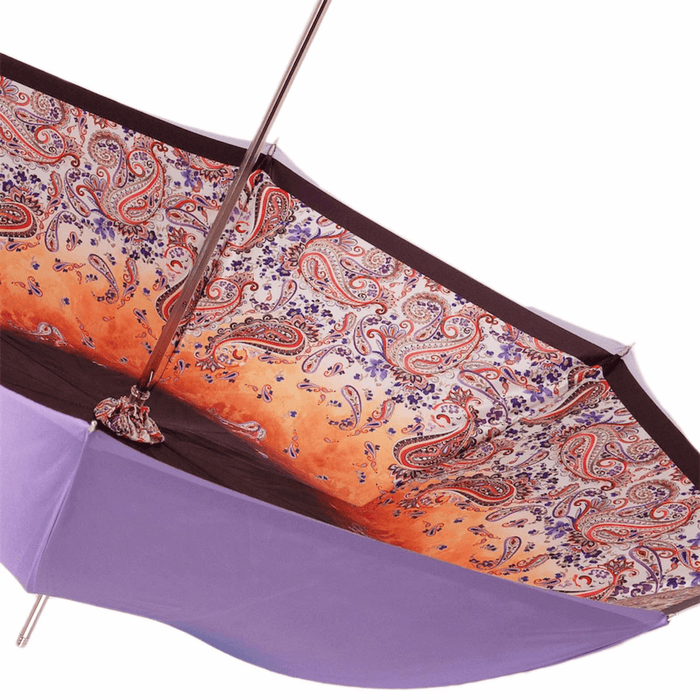 Purple Gem Double Cloth Designer Luxury Umbrella