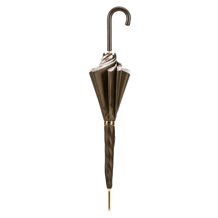 Leather Handle Classic Double Cloth Umbrella Unique