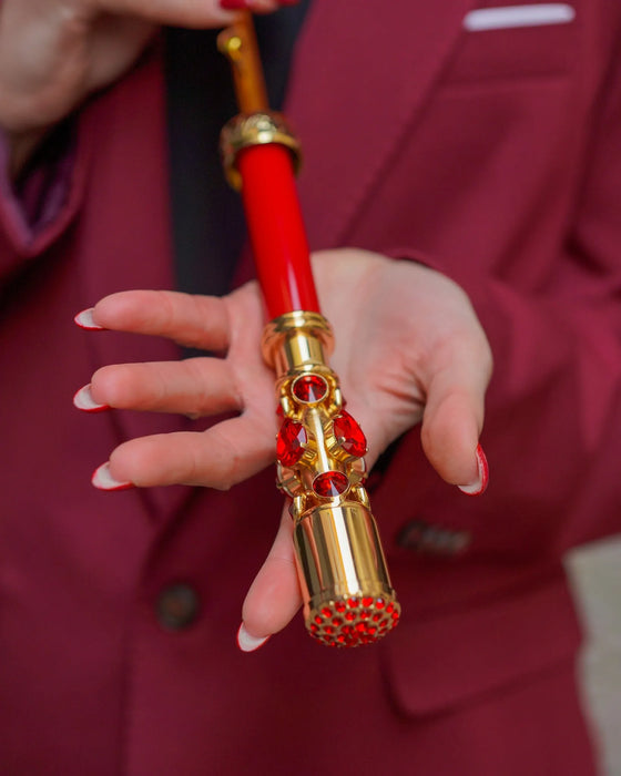 The Royal Rose – Luxury Women's Umbrella with 24K Gold Handle