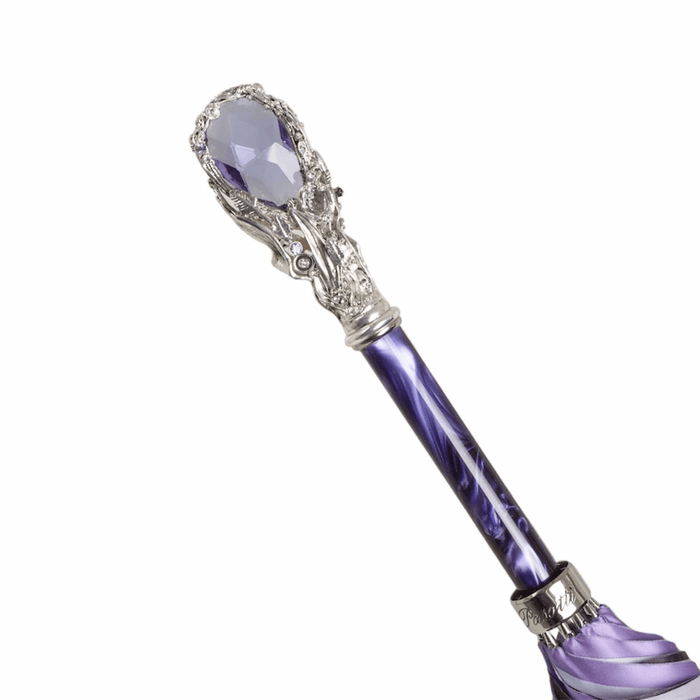 Purple Gem Double Cloth Designer Luxury Umbrella