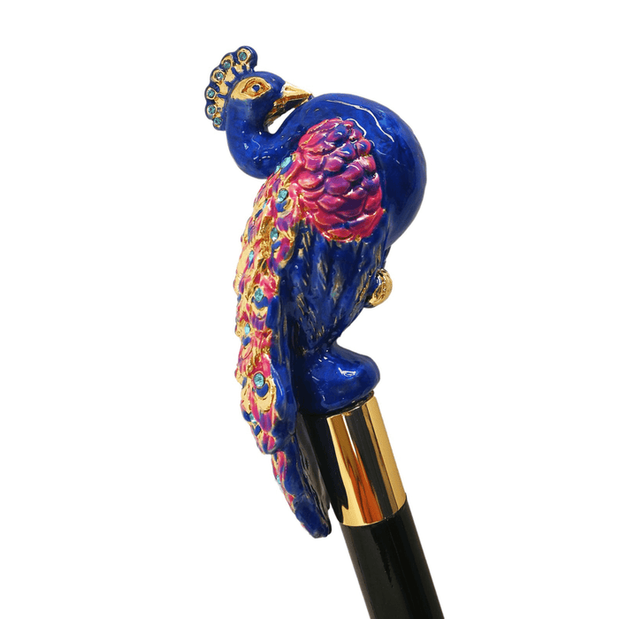 Peacock Shoehorn with Enamel Finish