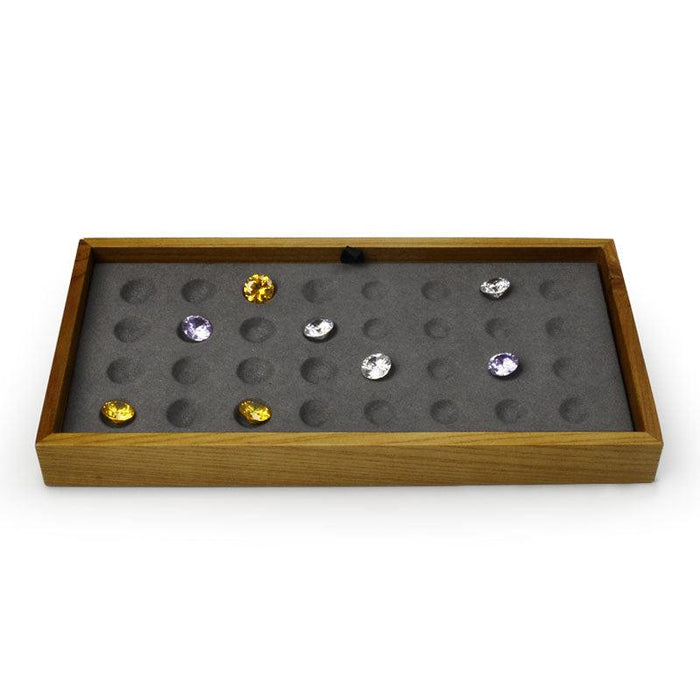 Wood Necklace Display for Diamond & Gemstone Jewelry