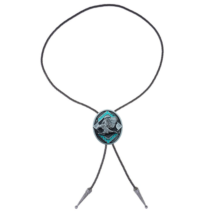 Eagle Bolo Tie Mens Western Bolo Goth Tie Cowboy Tie