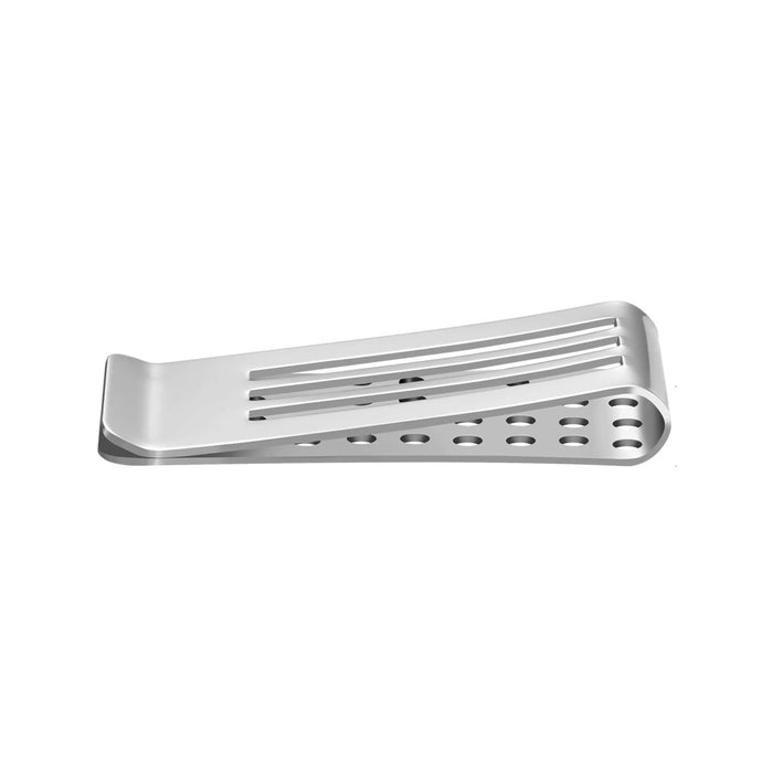 Stainless Steel Silver Money Clip Business Card Holder