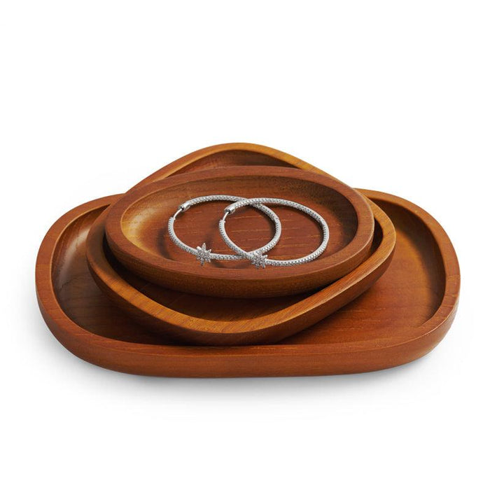 Nordic Natural Wood Jewelry Display Tray Organizer