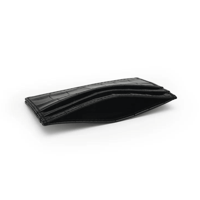Luxury Card Holder in Italian Crocodile Leather