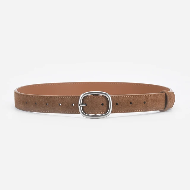 Classic Suede Genuine Leather Women's Belt
