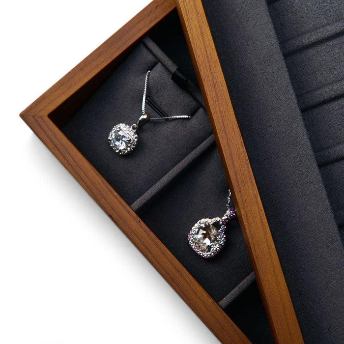 Stackable Solid Wood Jewelry Storage Display Tray