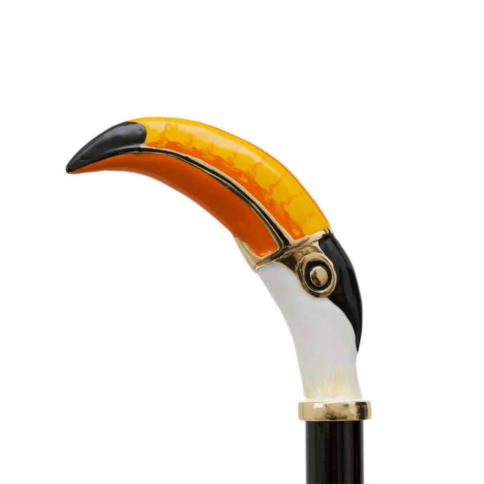 Сolored Toucan Black Red Print Exclusive Umbrella