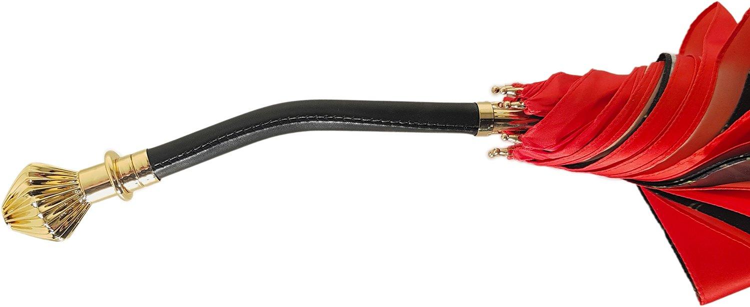 Lovely Flowered Exclusive Red Shade Umbrella