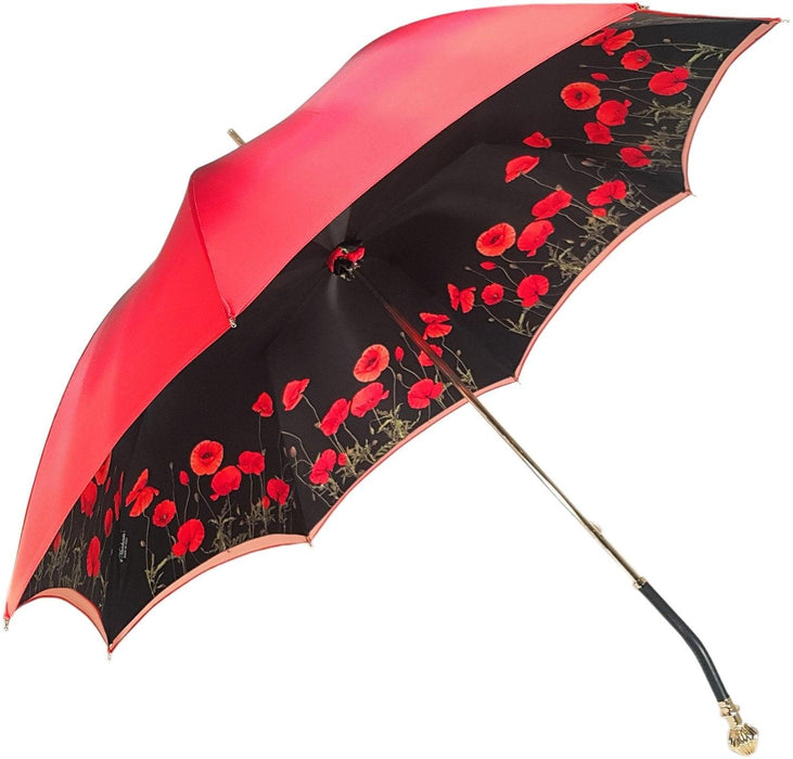 Lovely Flowered Exclusive Red Shade Umbrella
