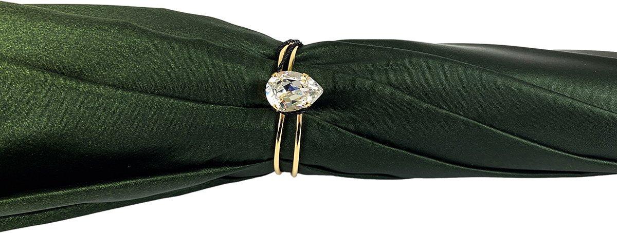 Luxury Design Elegant Green Floral Umbrella