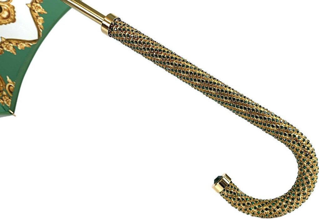Women's Double Canopy Green Umbrella