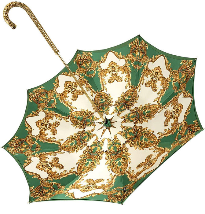 Women's Double Canopy Green Umbrella