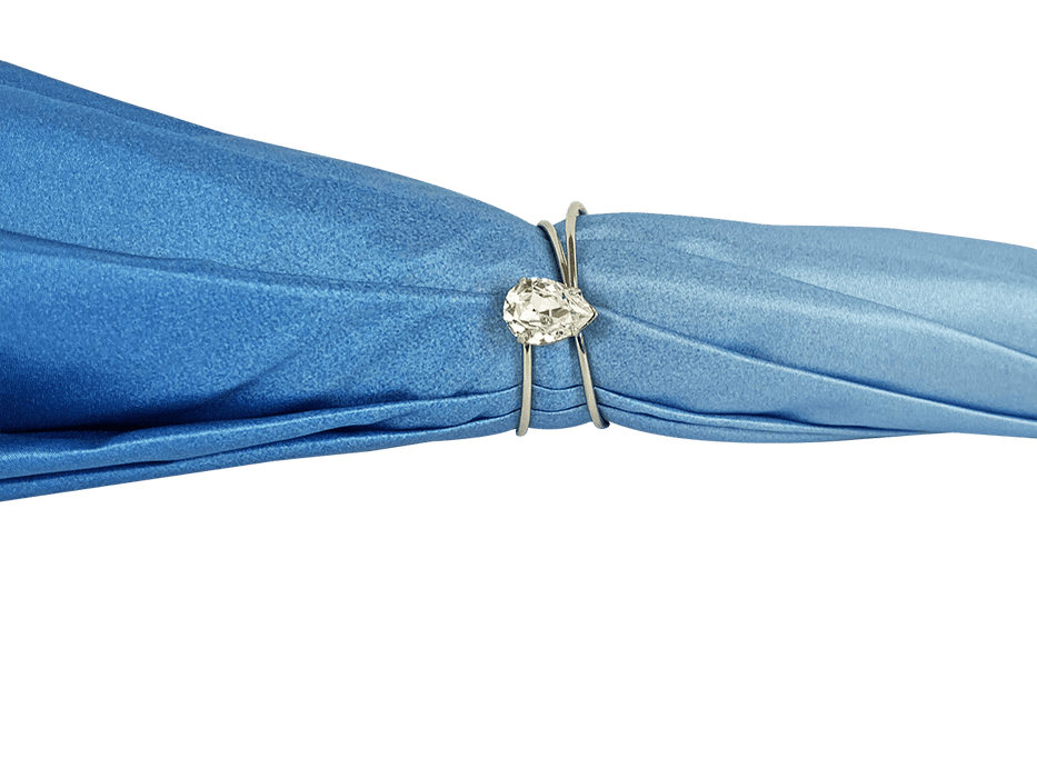 Wonderful Light Blue Umbrella with Abstract Marine Design
