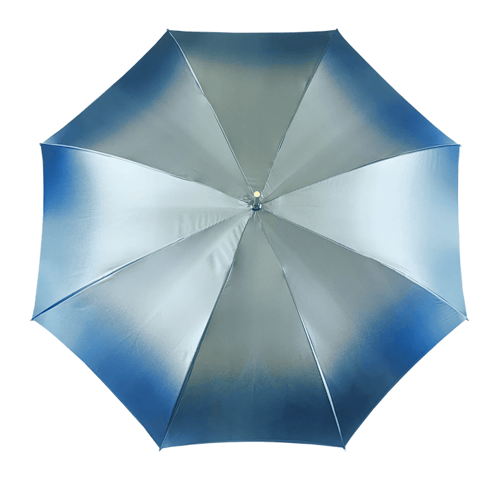 Wonderful Light Blue Umbrella with Abstract Marine Design