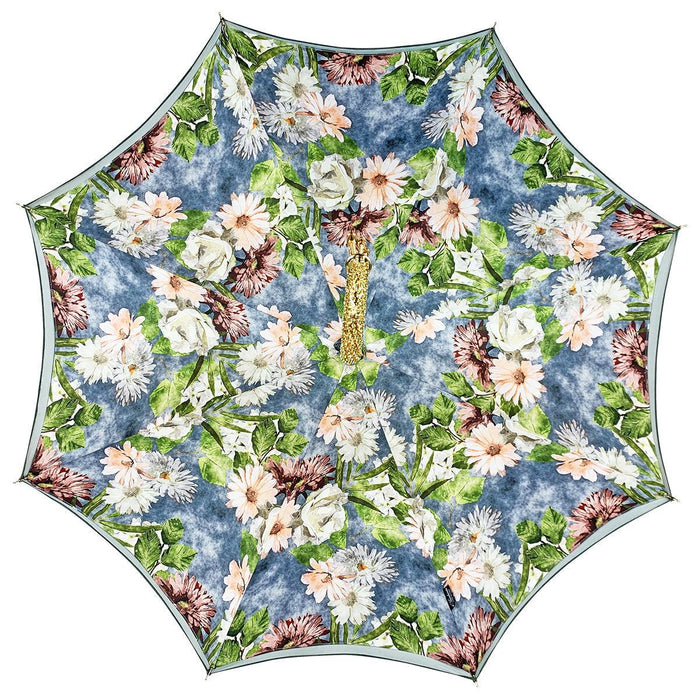 Unique Bright Gradient Green with Floral Design