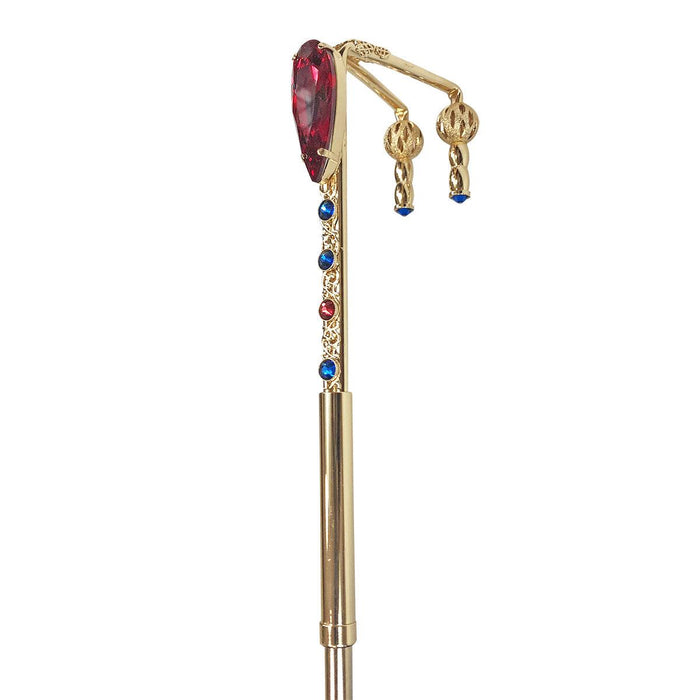Unique Umbrella with Red Crystal Gold-plated Handle