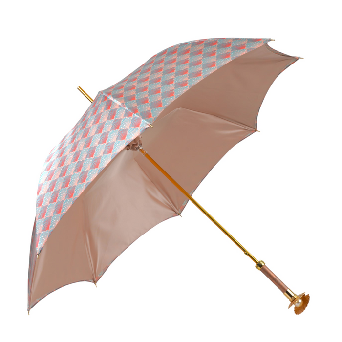 Chic Premium Craft Umbrella with Gold-Plated Metal Shell