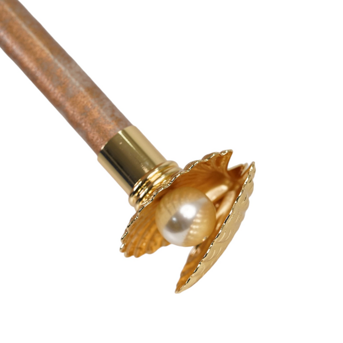 Chic Premium Craft Umbrella with Gold-Plated Metal Shell