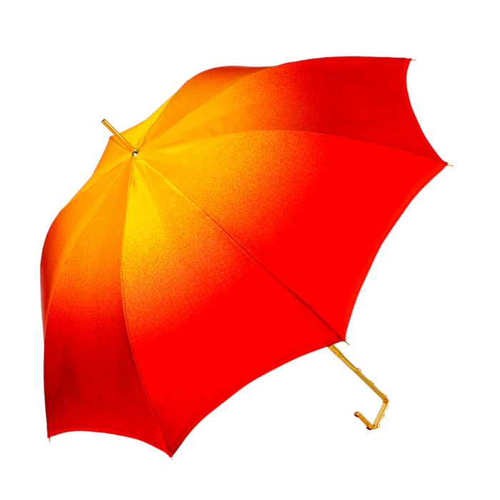 Fashionable Colorful Handcrafted Umbrella with Flowered Interior