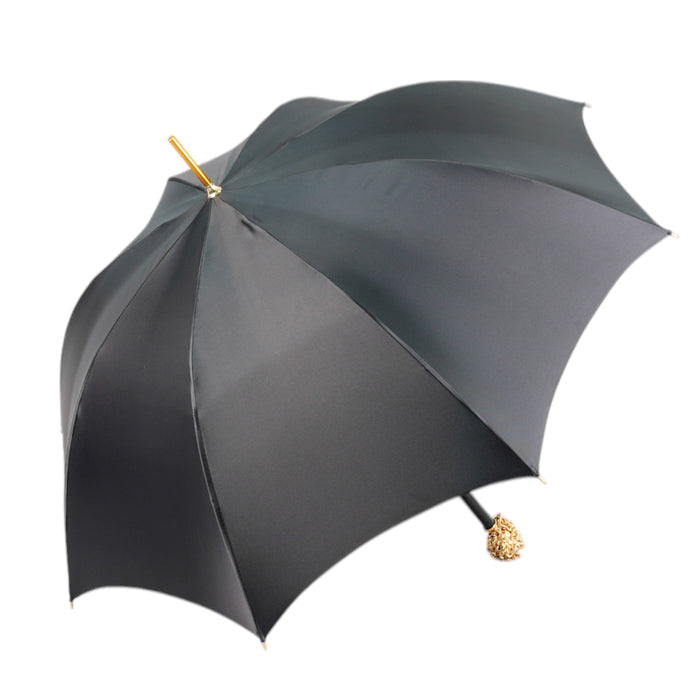 Mythical Elegance Umbrella with Golden Medusa Accent