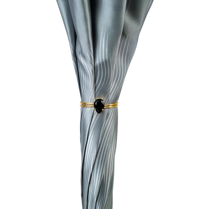 Elegant Lion Handle Umbrella – 24K Gold, Handmade in Italy