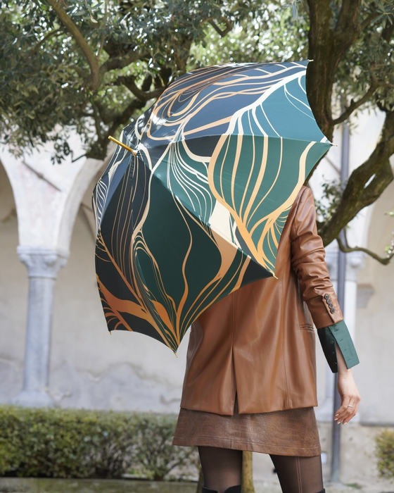 Designer Original Green Abstract Design Umbrella