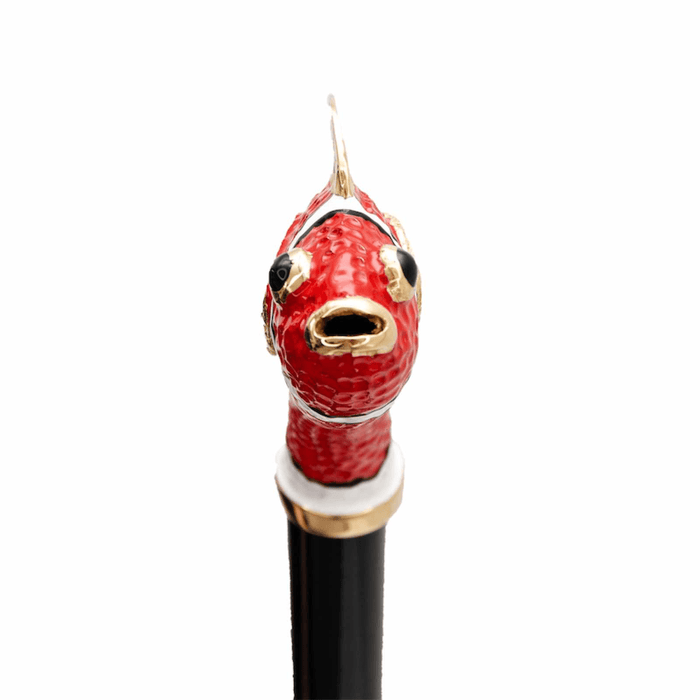 Red Fish Polka Dot Double Cloth Umbrella