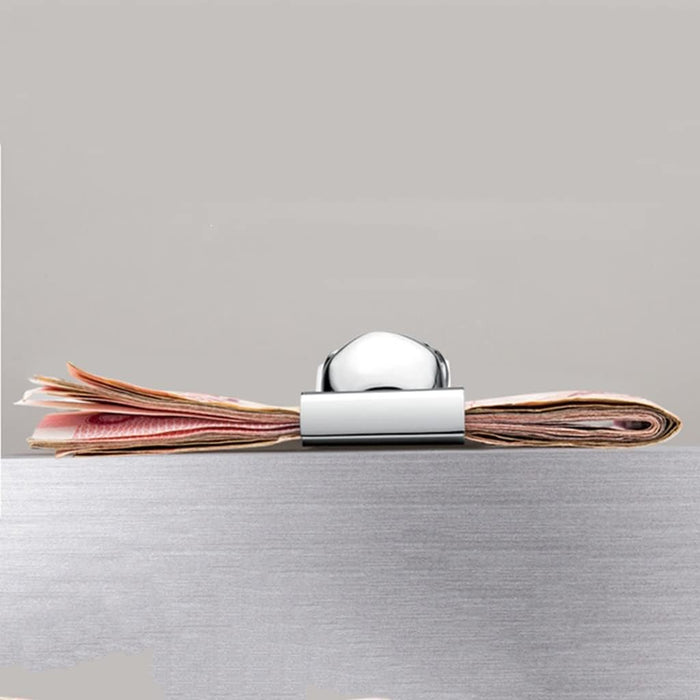 Modern Stainless Steel Skull Money Clip for Men