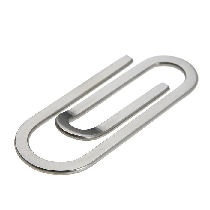 Stainless Steel Metal Money Clip, Paper Clip Holder Folder