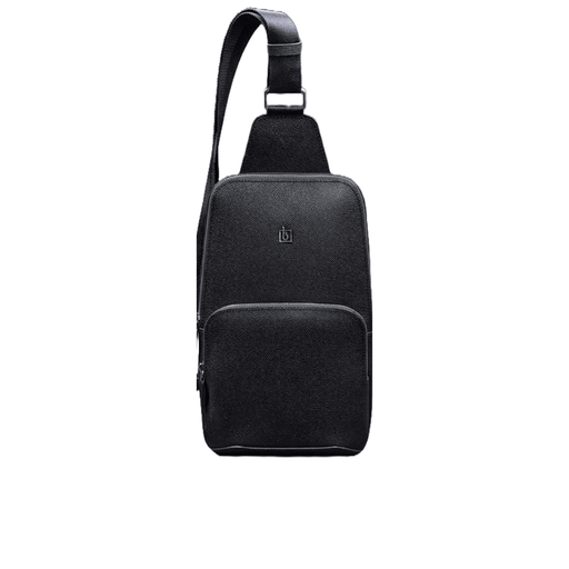 Trendy Leather Sling Bag for Men - Stylish One-Shoulder Chest Backpack