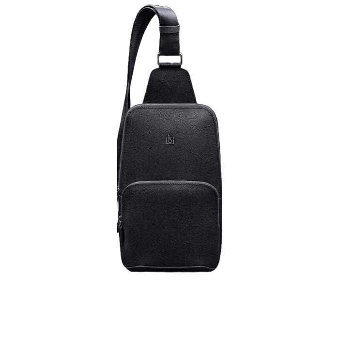 Trendy Leather Sling Bag for Men - Stylish One-Shoulder Chest Backpack