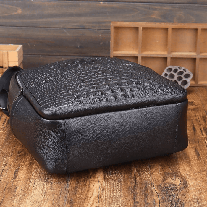 Leather Luxury Alligator Natural Leather Backpack
