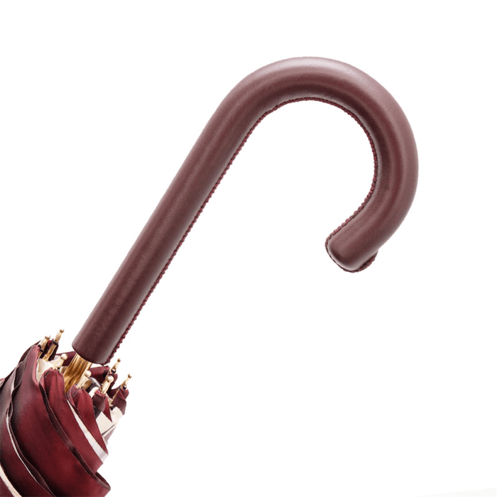 Premium Women's Umbrella for Rain with Artisan Leather Handle