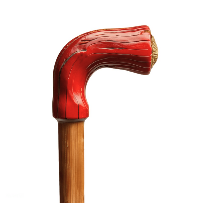Unique Design Red Pepper Walking Cane Comfort Grip