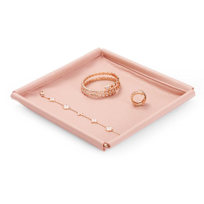 Pink Leatherette Ring Pendant Bangle Display Tray