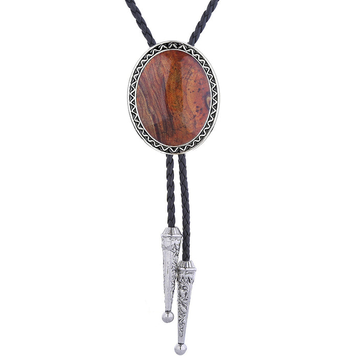 Brown bowler tie Mens Bolo Tie For Wedding Formal Tie