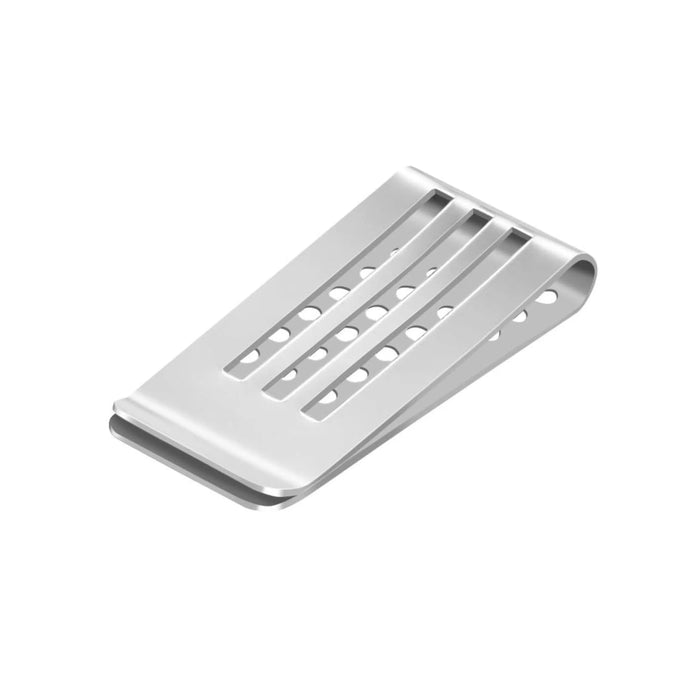 Stainless Steel Silver Money Clip Business Card Holder