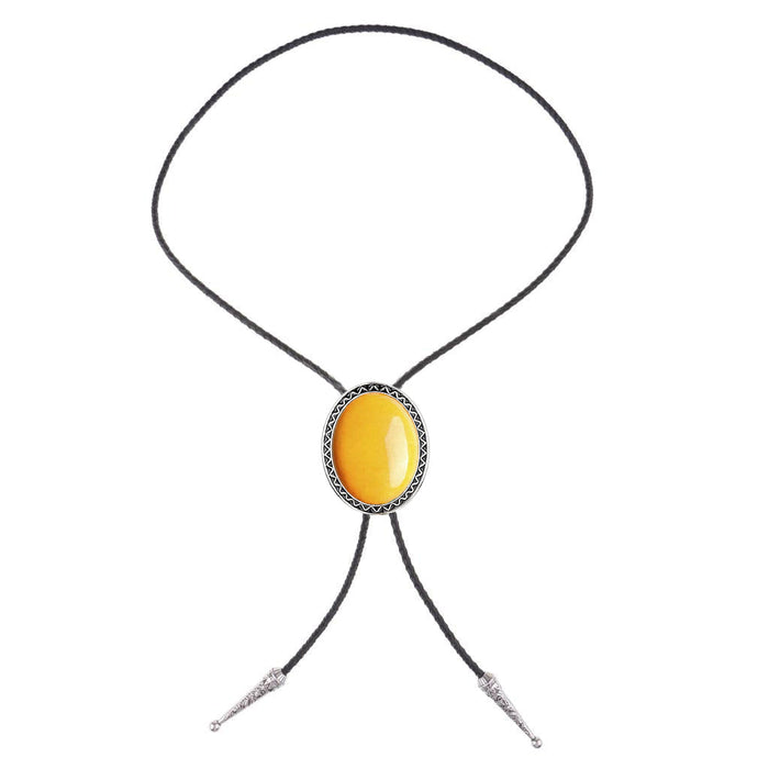 Agate Bolo Tie Yellow Bolo Necktie Unique Ties Women