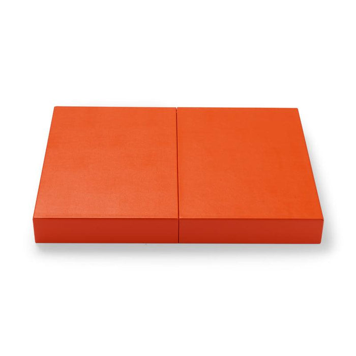 Orange Retractable Jewelry Storage Tray PU Leather