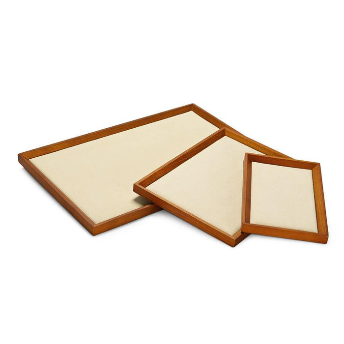 Large Solid Wood Jewelry Display Tray
