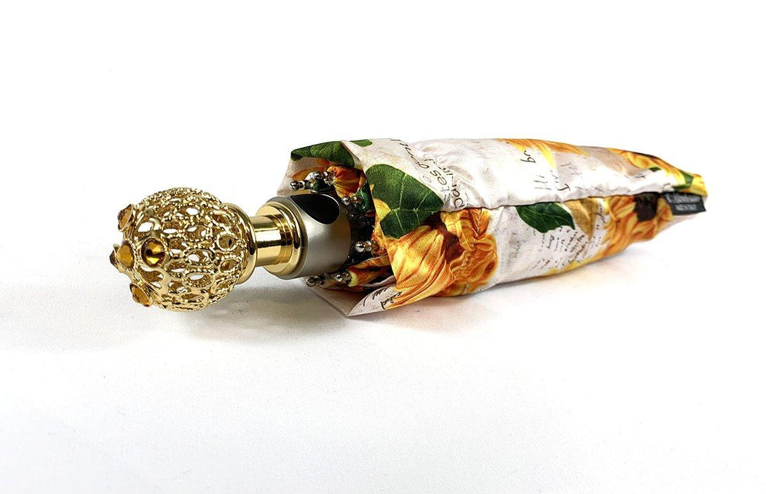 Ladylike Folding Umbrella Exclusive Sunflowers Design