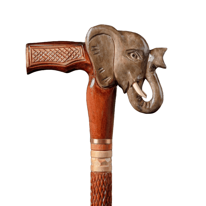Wooden Walking Stick Elephant Designer Canes For Men
