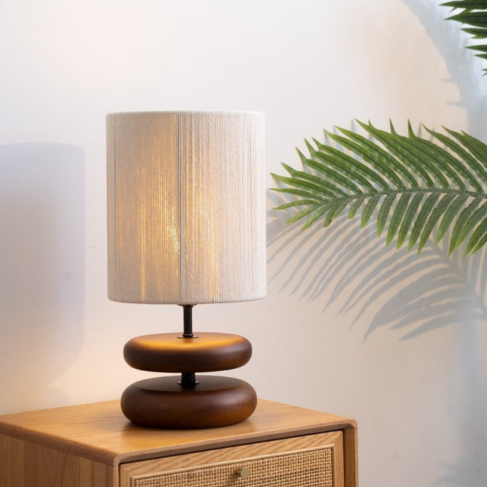 Contemporary Lighting Piece Wood Wave Desk Lamp