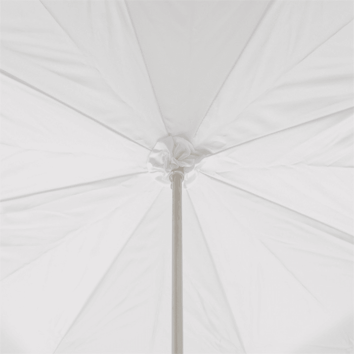 Wedding White Umbrella with Jeweled Brass Handle